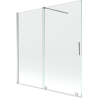 Mexen Velar 2-wing bathtub screen Sliding 160 x 150 cm, transparent, chrome - 896-160-000-01-01