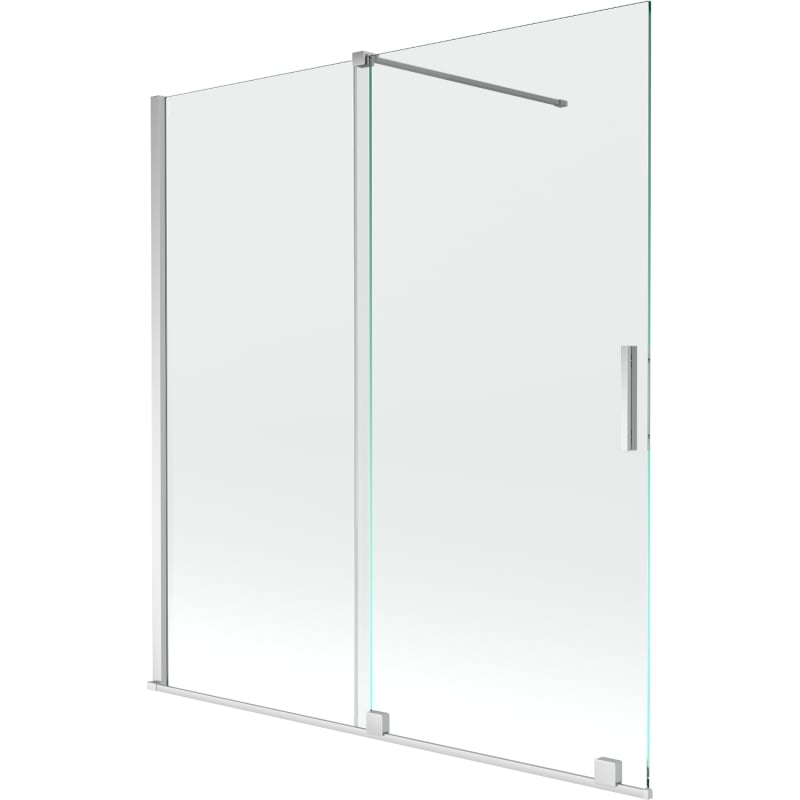 Mexen Velar 2-panel sliding bathtub screen 150 x 150 cm, transparent, chrome - 896-150-000-01-01