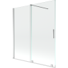 Mexen Velar 2-wing sliding bathtub screen 150 x 150 cm, transparent, chrome - 896-150-000-01-01