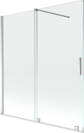 Mexen Velar 2-wing bathtub screen Sliding 150 x 150 cm, transparent, chrome - 896-150-000-01-01