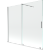 Mexen Velar 2-wing Sliding Bath Screen 170 x 150 cm, Transparent, Chrome - 896-170-000-01-01