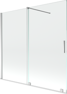 Mexen Velar bathtub screen 2-wing sliding 170 x 150 cm, transparent, chrome - 896-170-000-01-01