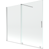 Mexen Velar bathtub screen 2-wing sliding 180 x 150 cm, transparent, chrome - 896-180-000-01-01