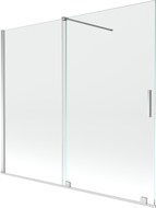 Mexen Velar 2-panel sliding bath screen 180 x 150 cm, transparent, chrome - 896-180-000-01-01