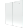 Mexen Velar 2-wing sliding shower screen 150 x 150 cm, transparent, white - 896-150-000-01-20