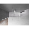 Mexen Velar 2-wing sliding bathtub screen 150 x 150 cm, transparent, white - 896-150-000-01-20