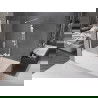 Mexen Velar 2-wing bathtub screen Sliding 160 x 150 cm, transparent, white - 896-160-000-01-20