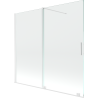 Mexen Velar 2-panel sliding bath screen 170 x 150 cm, transparent, white - 896-170-000-01-20