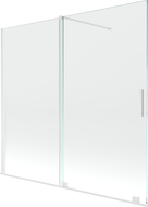 Mexen Velar 2-panel sliding bathtub screen 170 x 150 cm, transparent, white - 896-170-000-01-20