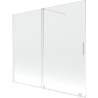 Mexen Velar 2-panel sliding bath screen 180 x 150 cm, transparent, white - 896-180-000-01-20