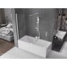 Mexen Velar 2-panel sliding bath screen 180 x 150 cm, transparent, white - 896-180-000-01-20