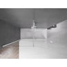 Mexen Velar 2-panel sliding bath screen 180 x 150 cm, transparent, white - 896-180-000-01-20