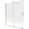 Mexen Velar 2-wing bathtub screen Sliding 150 x 150 cm, transparent, gold - 896-150-000-01-50