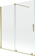 Mexen Velar 2-panel sliding bathtub screen 150 x 150 cm, transparent, gold - 896-150-000-01-50