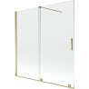 Mexen Velar 2-panel sliding bath screen 160 x 150 cm, transparent, gold - 896-160-000-01-50
