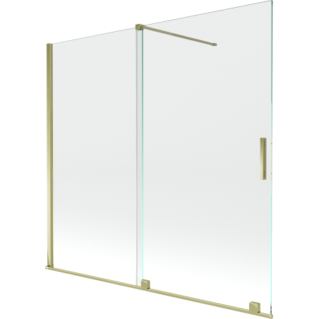 Mexen Velar 2-wing sliding bath screen 170 x 150 cm, transparent, gold - 896-170-000-01-50