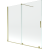 Mexen Velar 2-wing bathtub screen Sliding 170 x 150 cm, transparent, gold - 896-170-000-01-50