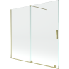 Mexen Velar 2-wing sliding bath screen 170 x 150 cm, transparent, gold - 896-170-000-01-50