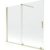 Mexen Velar 2-wing sliding bathtub screen 180 x 150 cm, transparent, gold - 896-180-000-01-50
