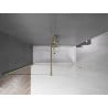 Mexen Velar 2-panel sliding bath screen 170 x 150 cm, transparent, brushed gold - 896-170-000-01-55