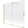 Mexen Velar 2-panel sliding shower screen 180 x 150 cm, transparent, brushed gold - 896-180-000-01-55