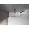 Mexen Velar 2-panel sliding shower screen 160 x 150 cm, transparent, rose gold - 896-160-000-01-60