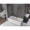 Mexen Velar 2-panel sliding bathtub screen 170 x 150 cm, transparent, rose gold - 896-170-000-01-60
