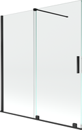 Mexen Velar 2-panel sliding shower screen 150 x 150 cm, transparent, black - 896-150-000-01-70