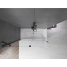 Mexen Velar 2-wing sliding bathtub screen 160 x 150 cm, transparent, black - 896-160-000-01-70
