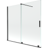 Mexen Velar 2-wing bathtub screen Sliding 170 x 150 cm, transparent, black - 896-170-000-01-70