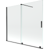 Mexen Velar 2-panel sliding bathtub screen 180 x 150 cm, transparent, black - 896-180-000-01-70
