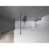 Mexen Velar 2-wing sliding bath screen 150 x 150 cm, transparent, brushed gun gray - 896-150-000-01-66