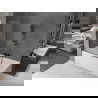 Mexen Velar 2-wing bathtub screen Sliding 150 x 160 cm, transparent, brushed gun gray - 896-160-000-01-66