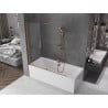 Mexen Velar 2-panel sliding bath screen 150 x 150 cm, transparent, brushed copper - 896-150-000-01-65