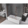 Mexen Velar bathtub screen, 2-panel sliding 150 x 150 cm, transparent, brushed copper - 896-150-000-01-65