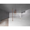 Mexen Velar bathtub screen, 2-panel sliding 150 x 150 cm, transparent, brushed copper - 896-150-000-01-65