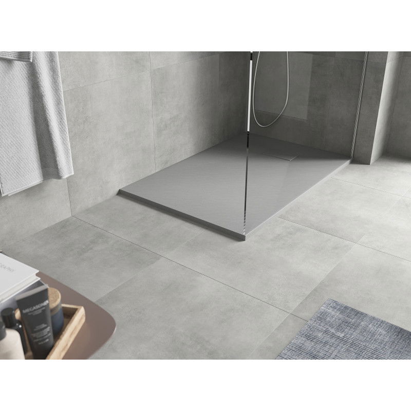 Mexen Hugo rectangular shower tray SMC 130 x 70 cm, grey - 42617013