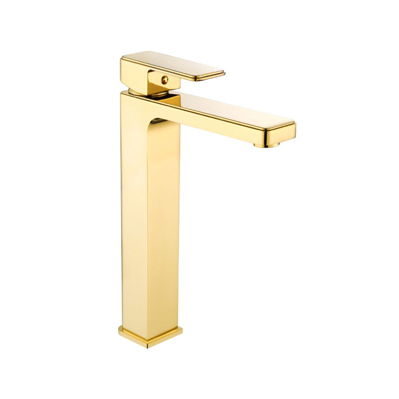 Mexen Cetus high washbasin mixer tap, Gold - 744310-50