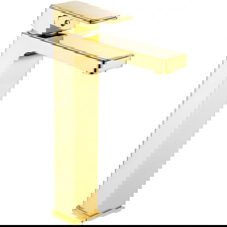 Mexen Cetus high washbasin mixer tap, Gold - 744310-50