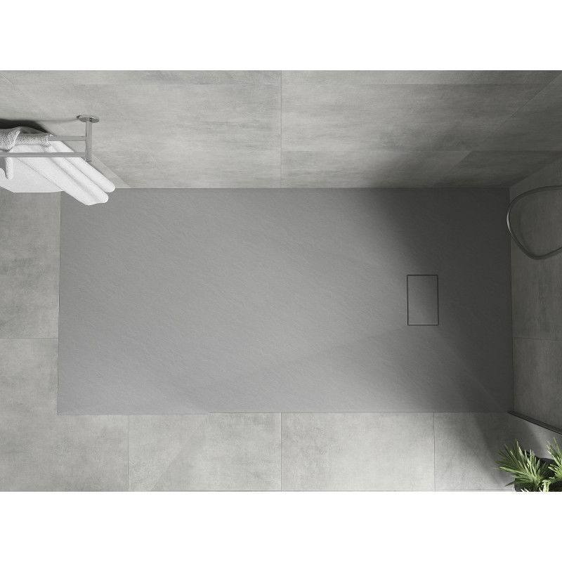 Mexen Hugo Rectangular Shower Tray SMC 180 x 80 cm, Grey - 42618018