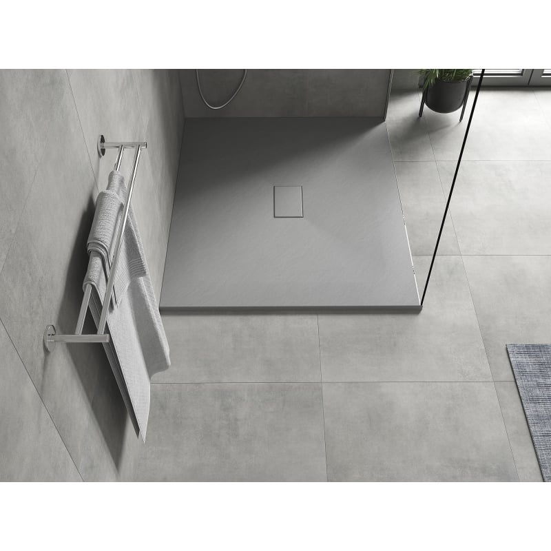 Mexen Hugo rectangular SMC shower tray 130 x 100 cm, gray - 42611013