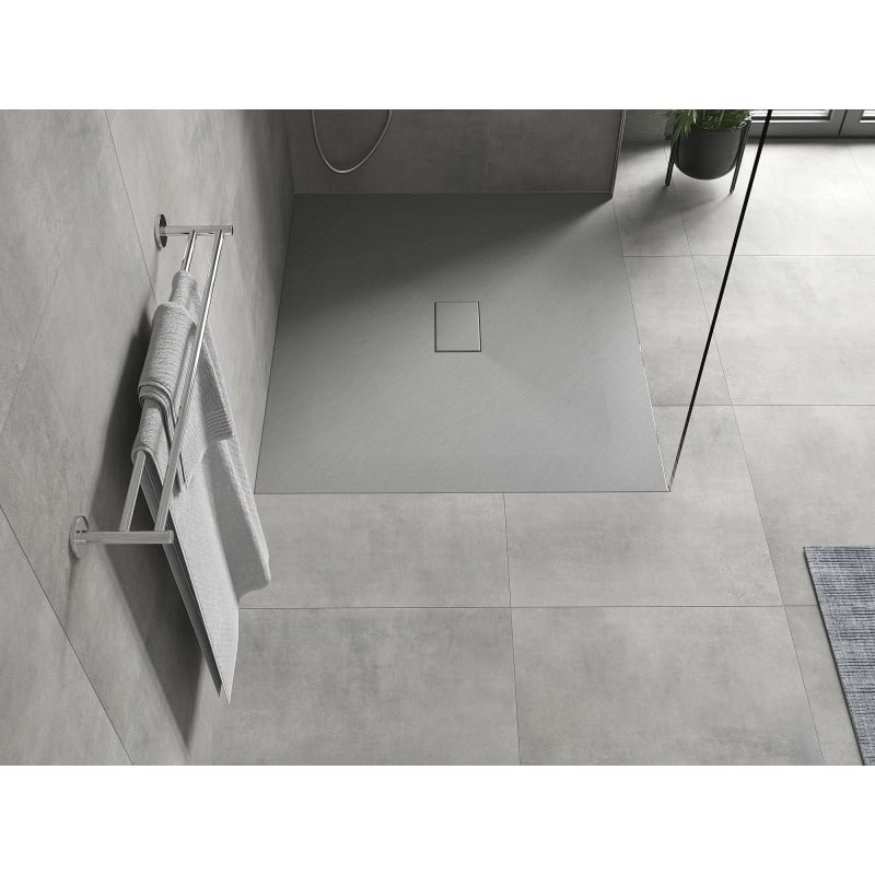 Mexen Hugo rectangular SMC shower tray 130 x 100 cm, gray - 42611013