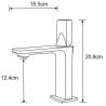 Mexen Crux washbasin mixer tap, Chrome - 744400-00