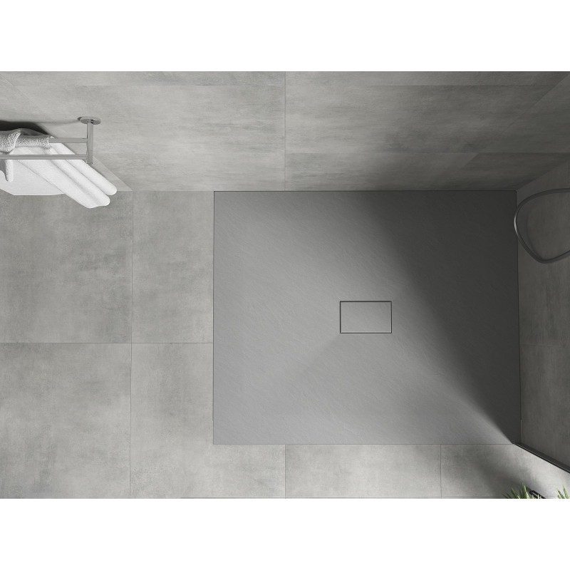 Mexen Hugo rectangular shower tray SMC 110 x 100 cm, gray - 42611011