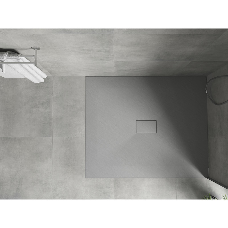 Mexen Hugo rectangular shower tray SMC 110 x 100 cm, grey - 42611011