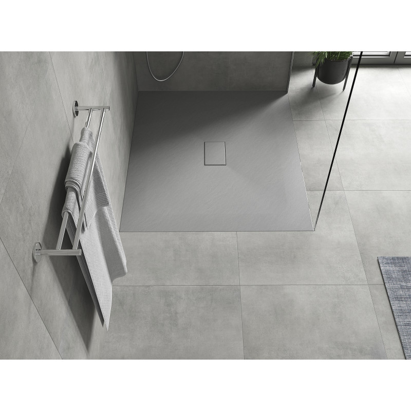 Mexen Hugo rectangular shower tray SMC 110 x 100 cm, grey - 42611011