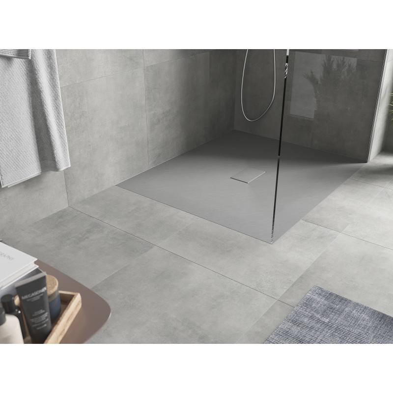 Mexen Hugo rectangular shower tray SMC 110 x 100 cm, grey - 42611011