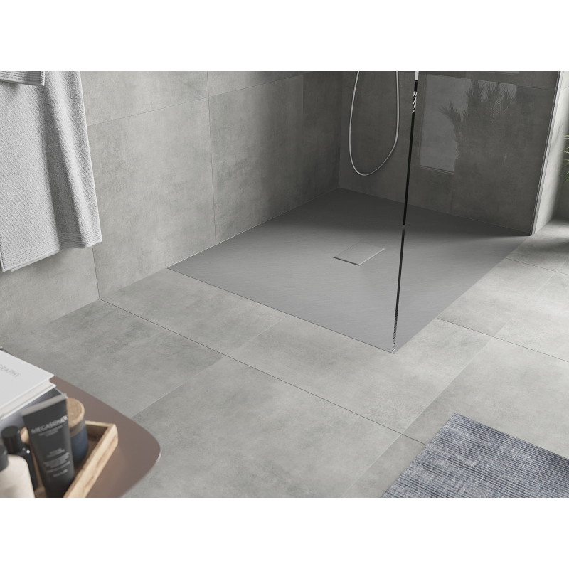 Mexen Hugo rectangular SMC shower tray 110 x 100 cm, gray - 42611011