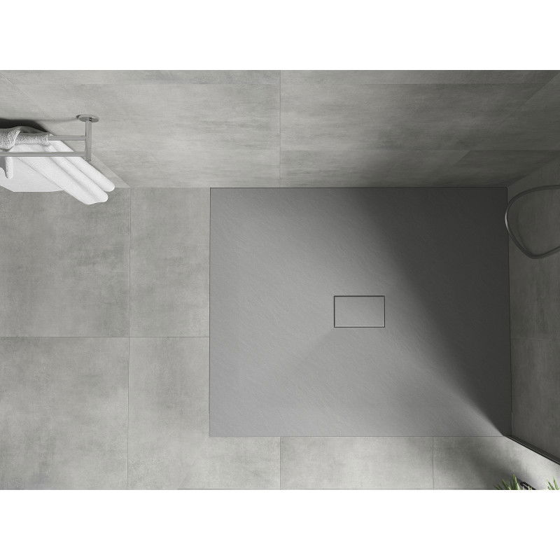 Mexen Hugo rectangular shower tray SMC 140 x 100 cm, grey - 42611014