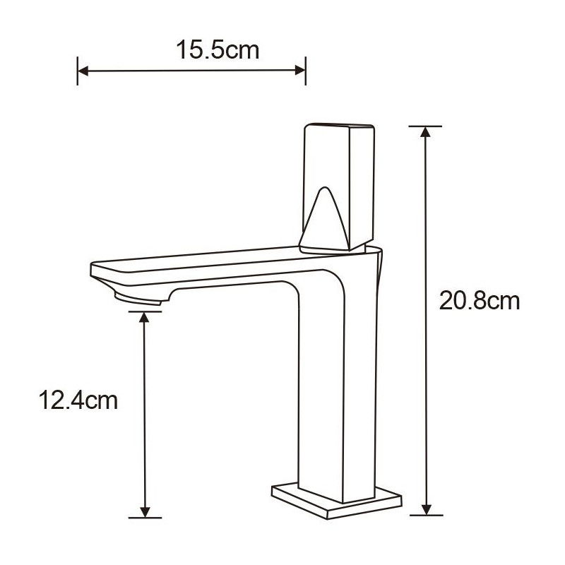 Mexen Crux washbasin tap, gold - 744400-50